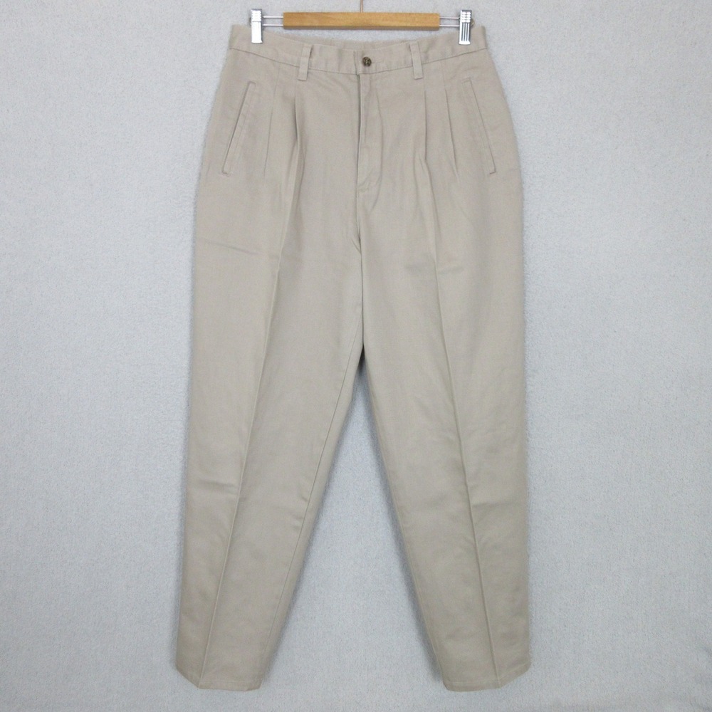 Northern Reflections Vintage Khaki Pleated Chino Pants High Rise Cotton 13/14 29